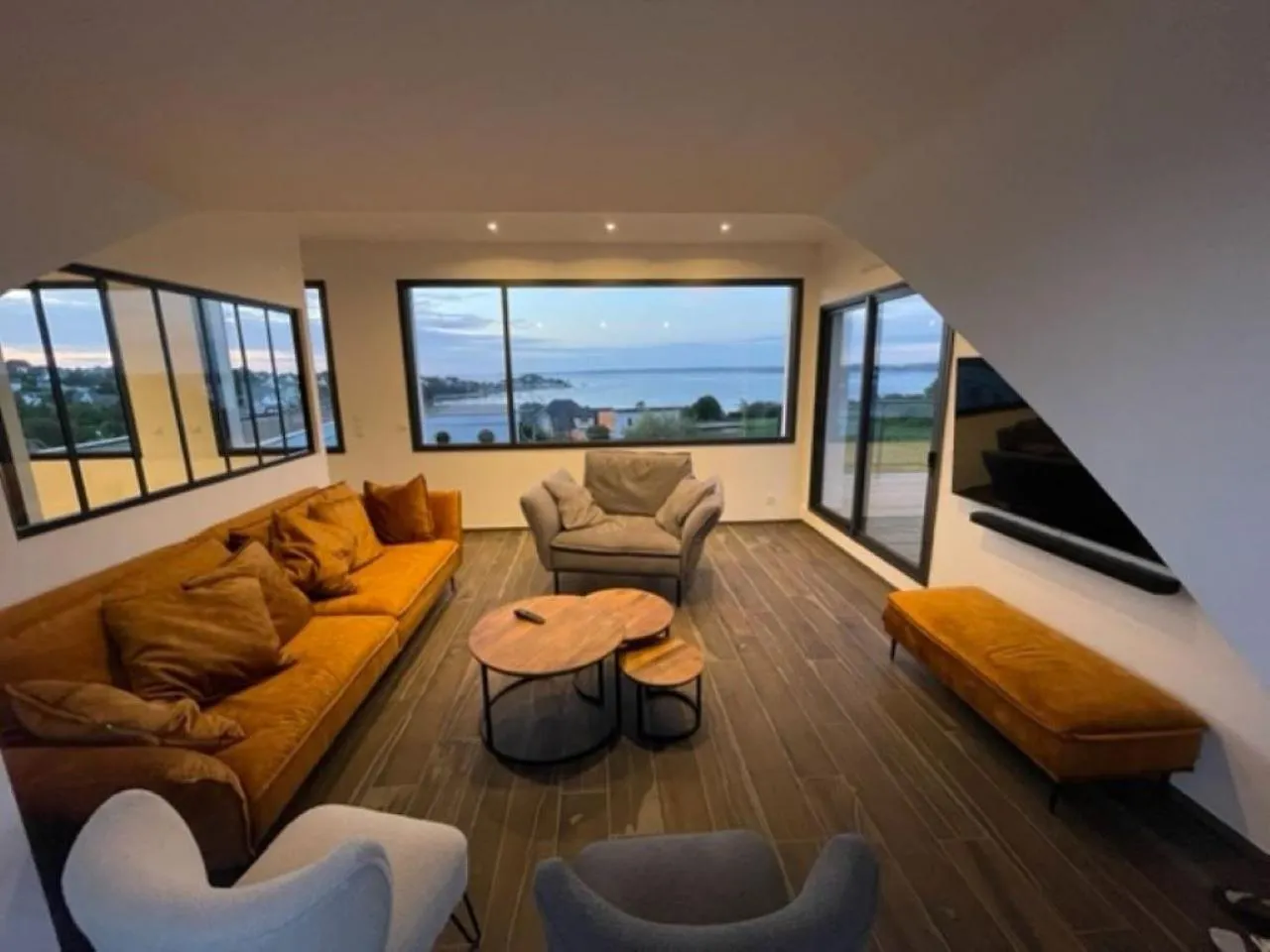 Maison Contemporaine Avec Vue Mer, Piscine Interieure, Classee 5 Etoiles لوكيوريك